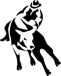 242x300 Bull Riding Bull Rider Tribal Vinyl Decal Sticker Ebay