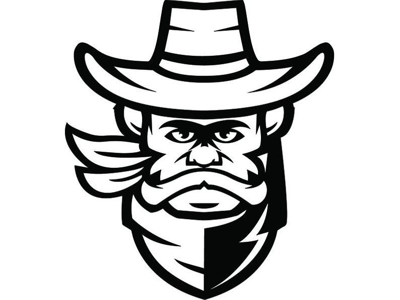 794x597 Cowboy Skull Scarf Hat Country Western Rodeo Bull Riding Etsy