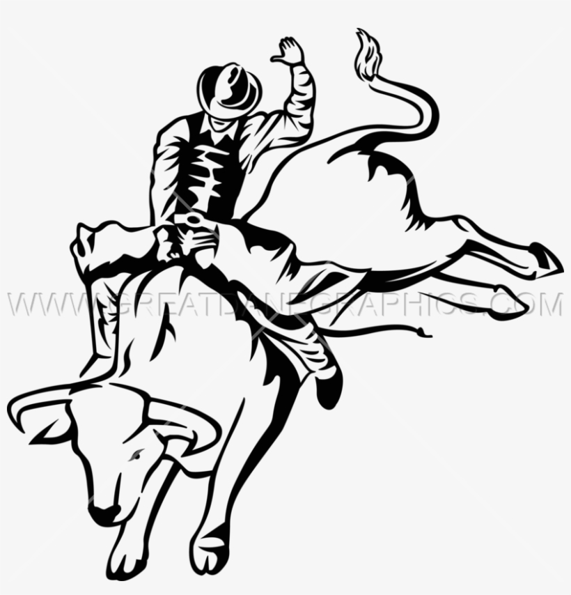 820x854 Drawn Bull Bull Riding
