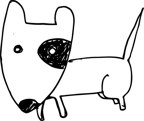 600x506 Bull Terrier Free Vector In Open Office Drawing