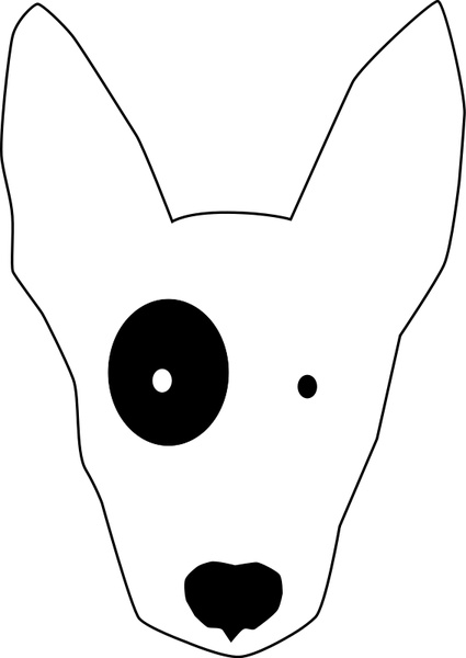 425x600 Bullterrier Head, Bujung,bull Terrier Cartoon,dog Bullterrier Free