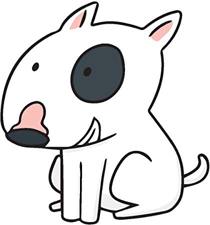 420x450 Cute Happy Puppy Dog Cartoon Drawing Emoji Vinyl