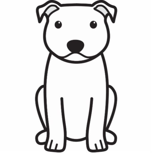 512x512 staffordshire bull terrier dog cartoon statuette