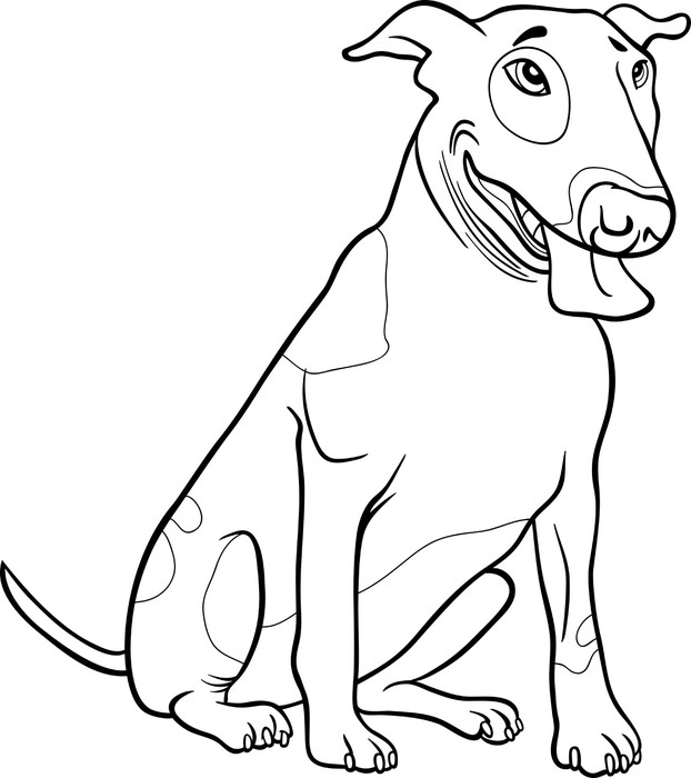 622x700 Bull Terrier Dog For Coloring Book Sticker We Live
