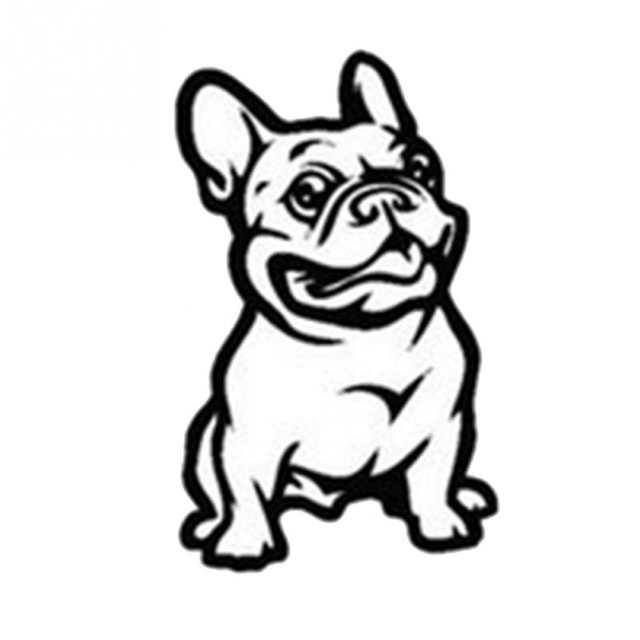 640x640 Online Shop Lovely Cute French Bulldog Dog Car Sticker Pet Cars