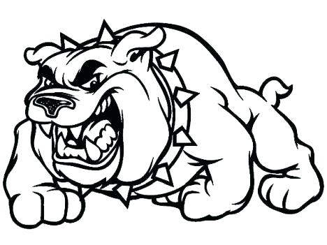 468x351 Bulldog Coloring Pages