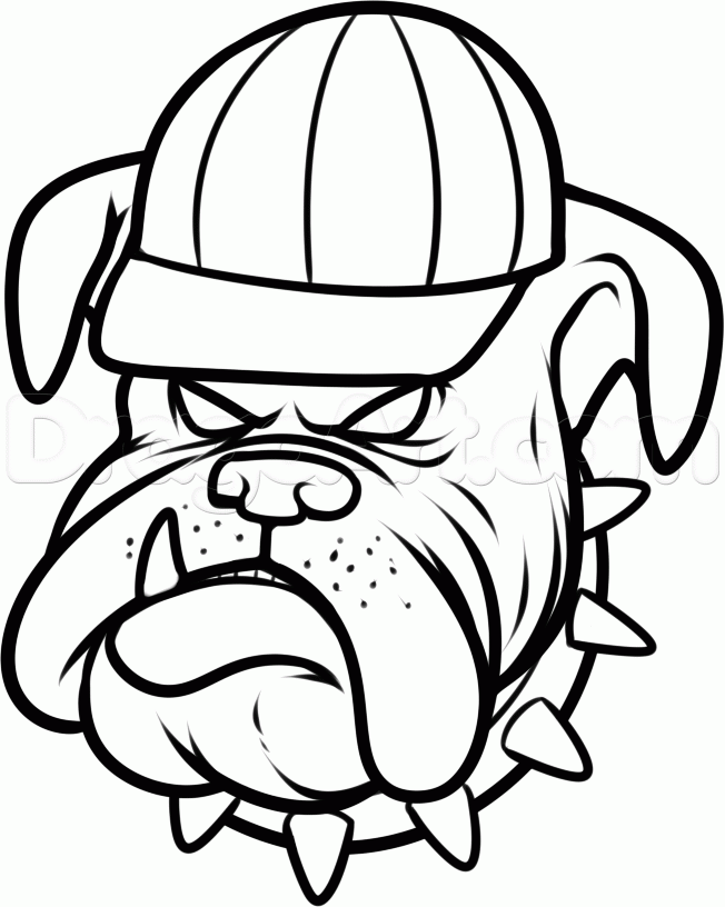 Bulldog Drawing Easy Free download on ClipArtMag