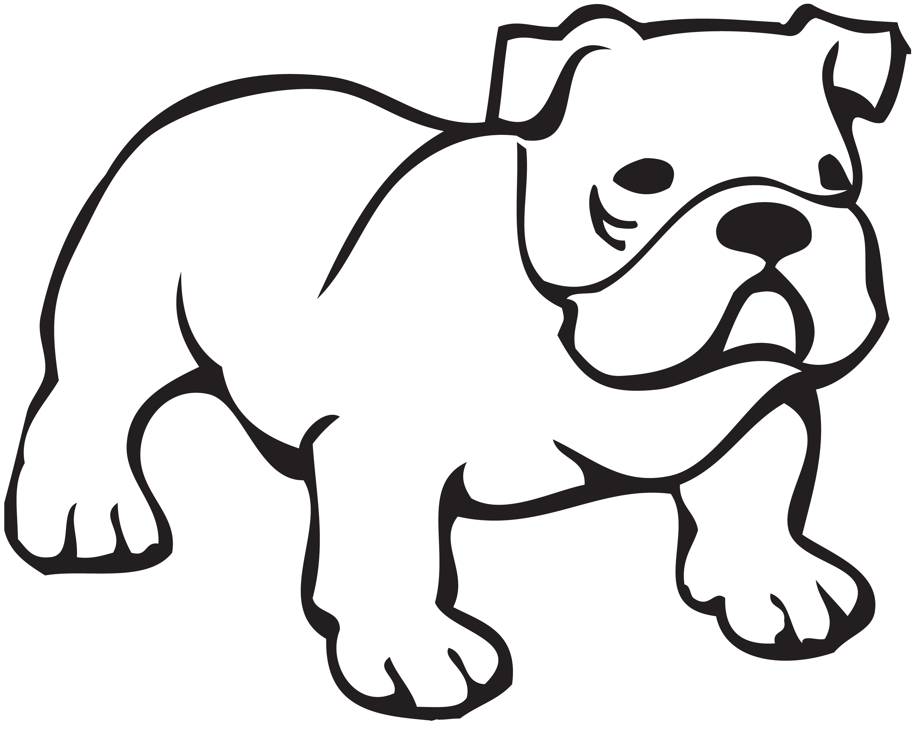 2953x2362 Drawing Bulldogs Simple Transparent Png Clipart Free Download