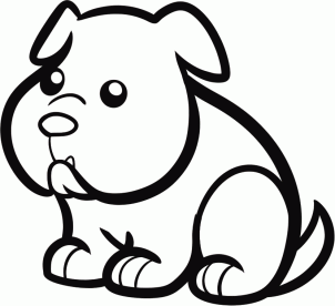 302x276 How To Draw How To Draw A Bulldog For Kids