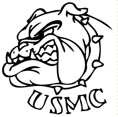 500x496 marine bulldog drawings tattoos art marine corps