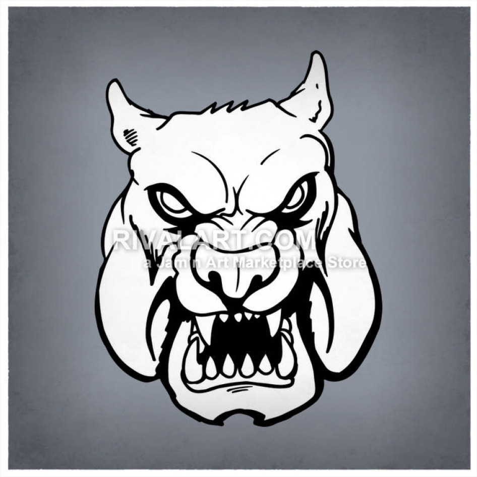 946x946 Mean Bulldog Head Graphic