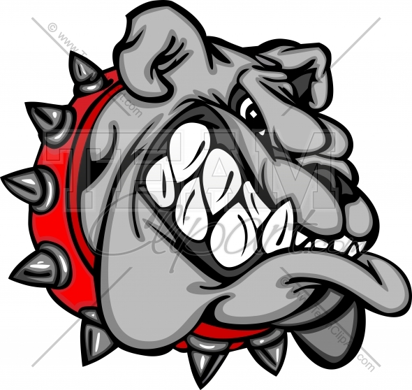 590x558 Bulldog Mascot Cartoon Clipart Image