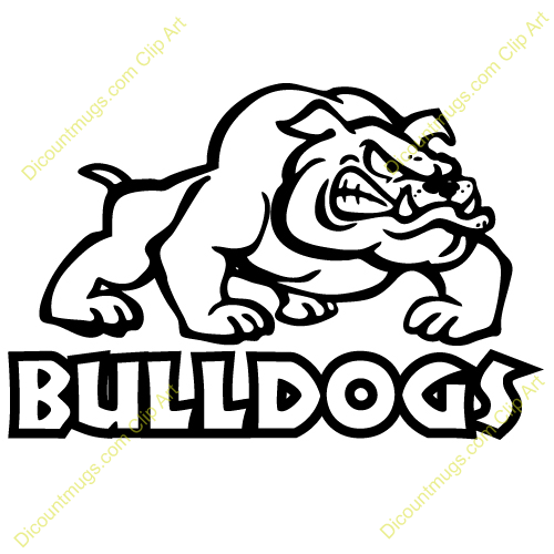 500x500 Bulldog Paw Mascot Clipart