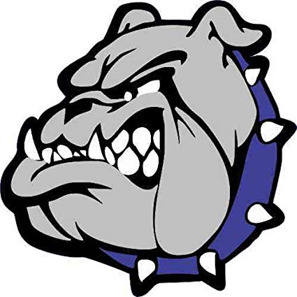 425x425 Stickertalk Blue Collared Bulldog Mascot