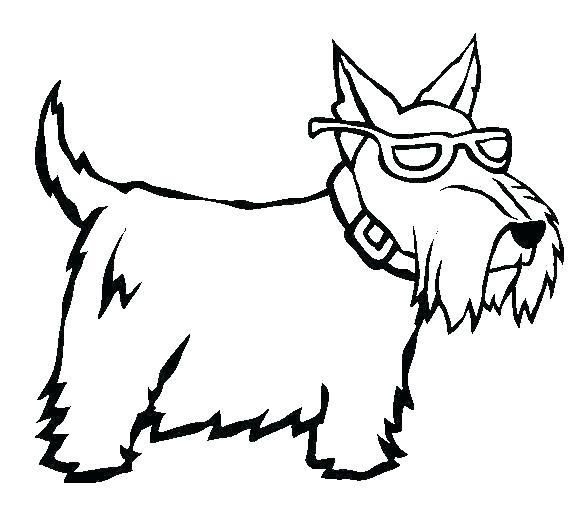 585x521 Dogs Coloring Sheets