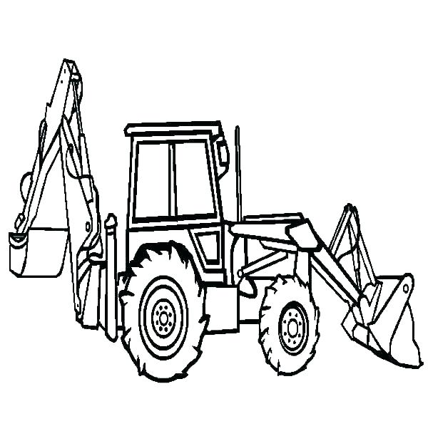 Simple Bulldozer Drawing | Free download on ClipArtMag