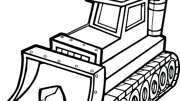 585x329 Bulldozer Colouring Pages Coloring Book Sheets How To Draw