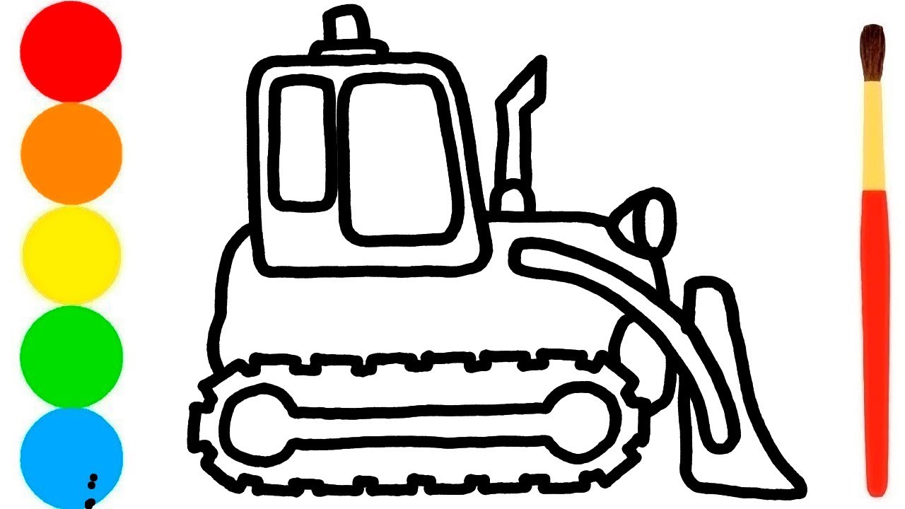 Bulldozer Drawing | Free download on ClipArtMag