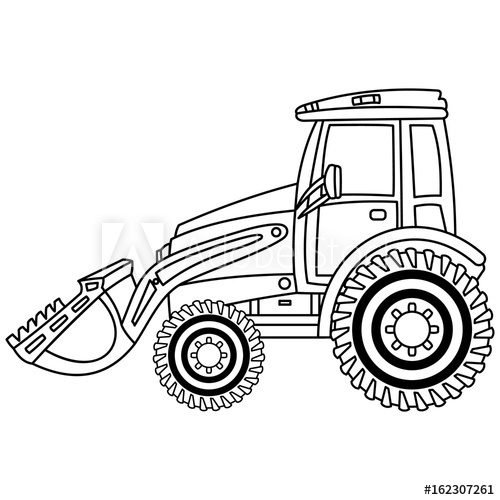 500x500 vector bulldozer black and white bulldozer vector illustration