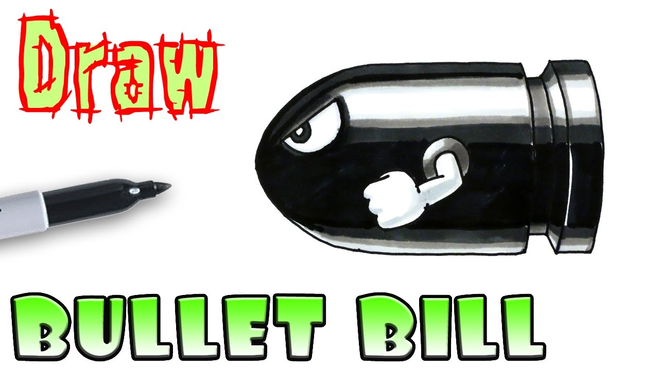 1280x720 How To Draw Bullet Bill