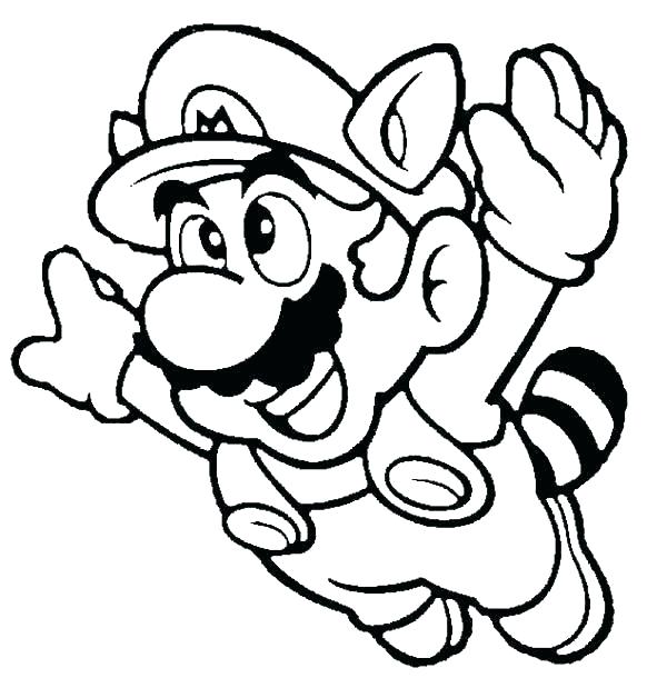 600x610 Super Mario Brothers Coloring