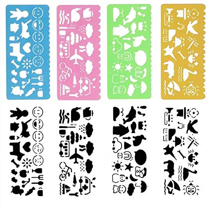 425x425 Izhotta Bullet Journal Stencil Scale Template Set