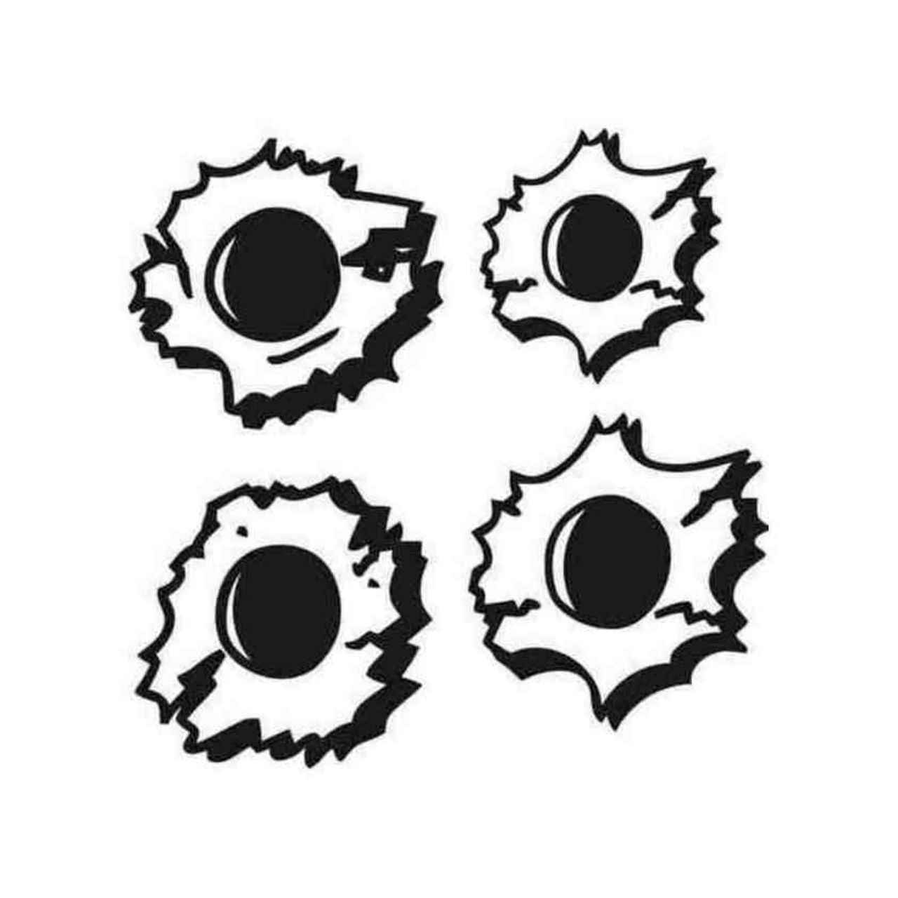 1280x1280 Bullet Holes Decal Sticker