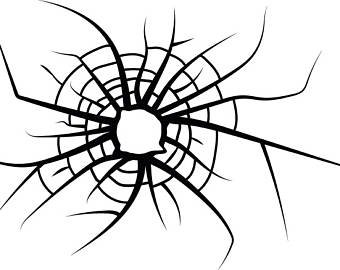 340x270 Bullet Hole Art Etsy