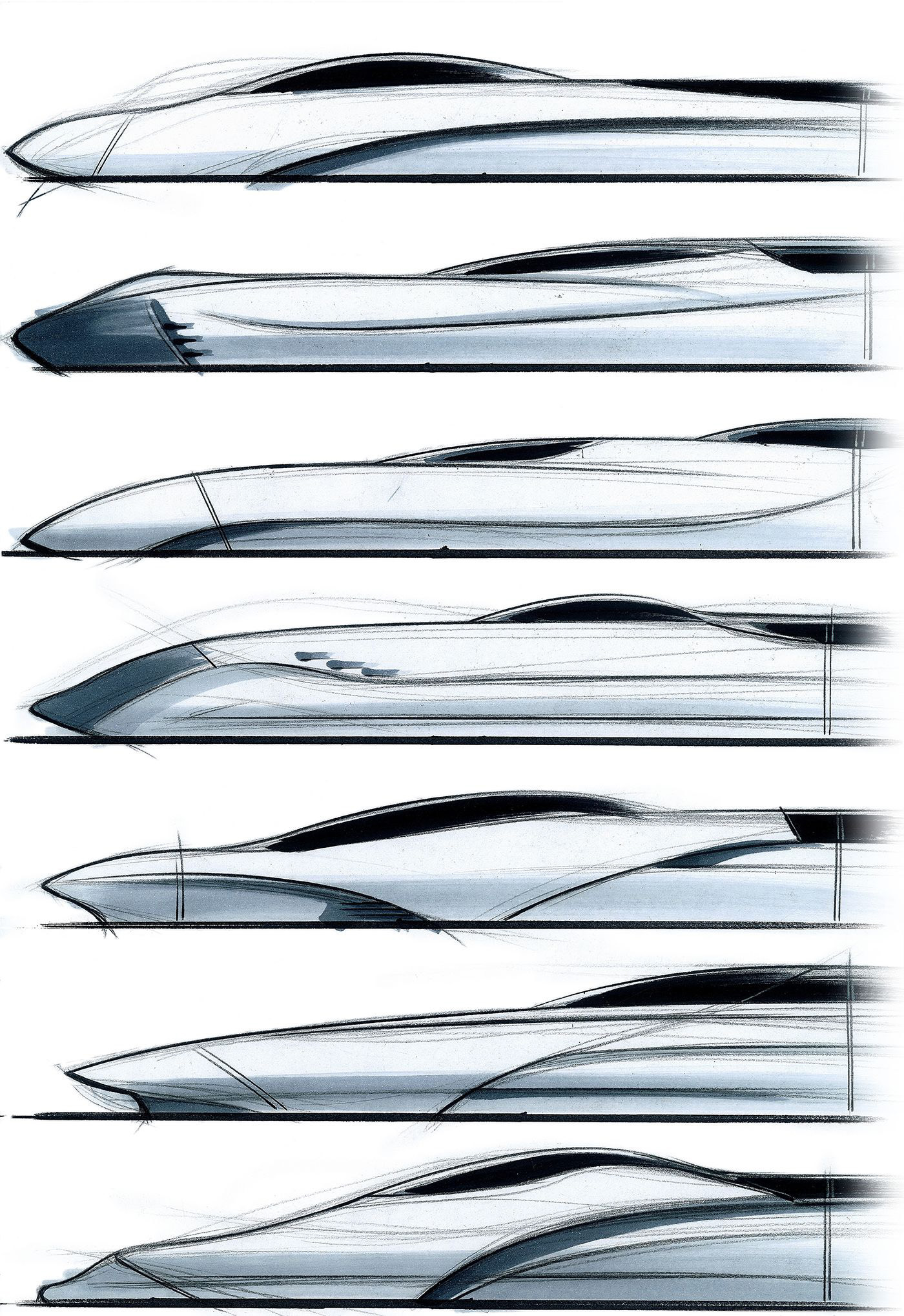 1400x2038 Sketchbook Bullet Trains On Behance