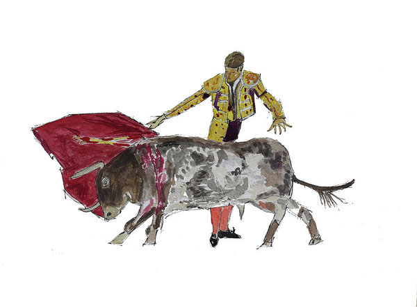 600x441 Bull Fight Paintings