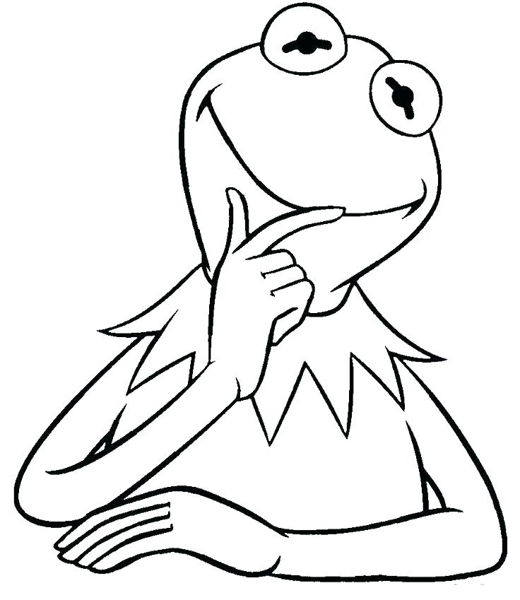 736x849 bullfrog coloring