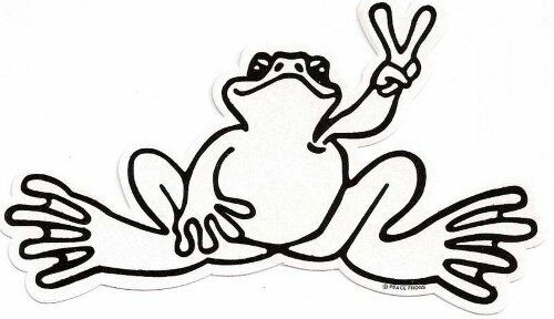 500x288 new peace frogs reflective frog sticker ebay