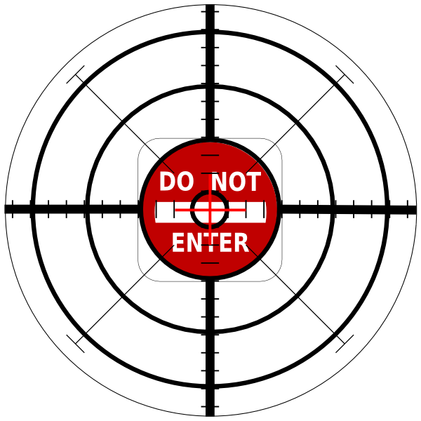 600x600 Bullseye Logo With Do Not Enter Sign Clip Art