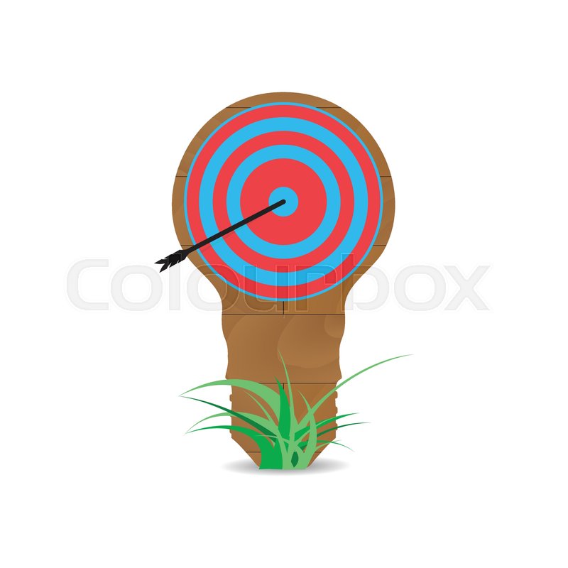 800x800 Idea Targer Vector Bullseye Board, Stock Vector Colourbox