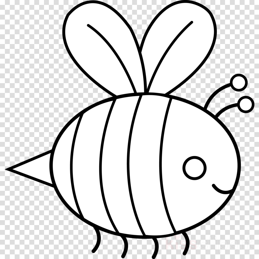 900x900 Bumble Bee Outline Clipart Bee Drawing Clip Art