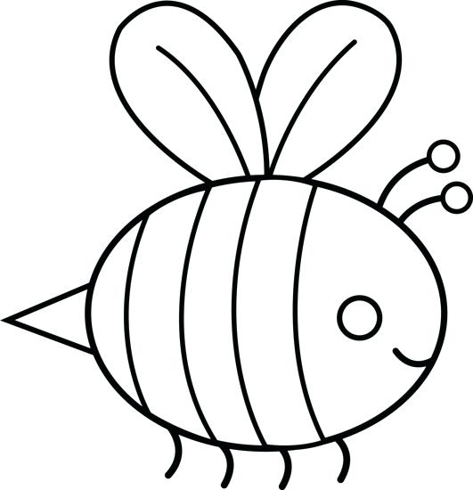 531x550 Bumble Bee Outline Cartoon Honey Bee Stock Photos