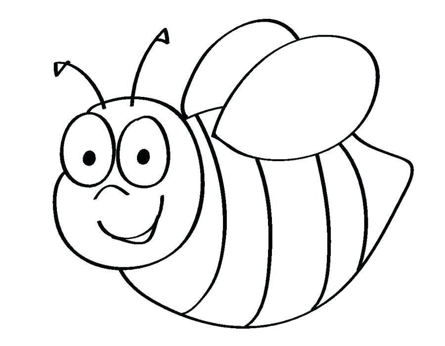 900x700 Bumble Bee Outline Drawing Cartoon Bumble Bee Outline