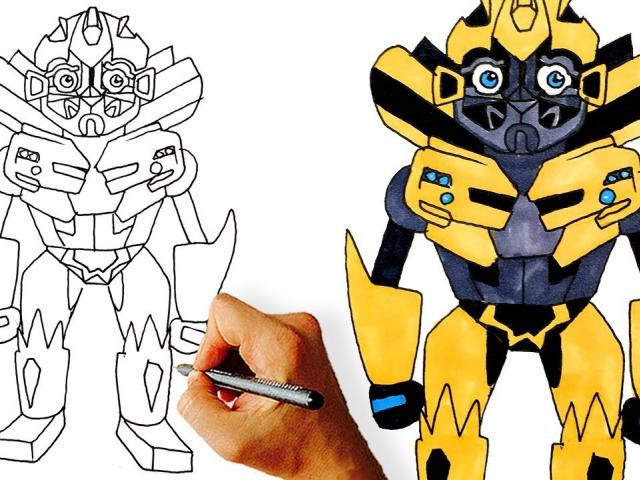640x480 Drawn Bumblebee