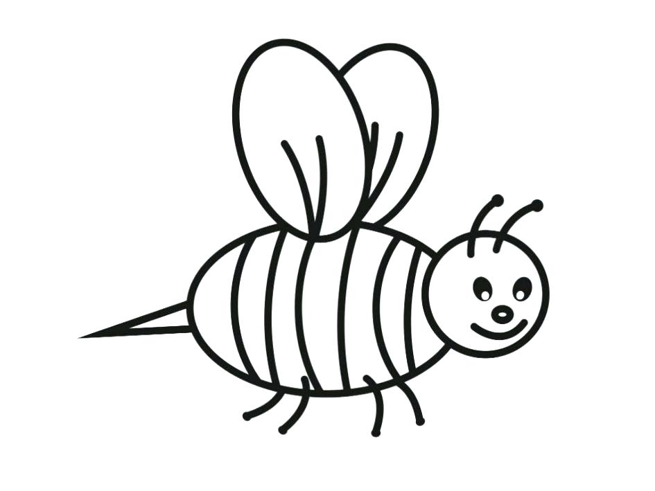 945x709 Cute Bumble Bee Coloring Pages Bumblebee Insect Drawing At Free