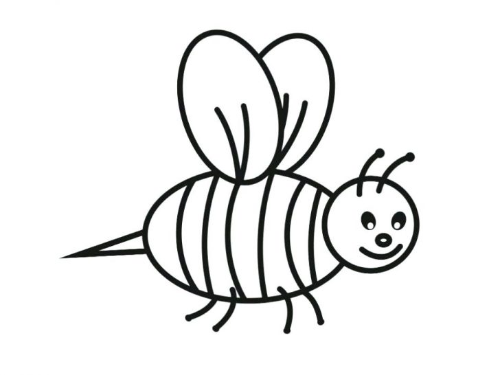 728x546 Cute Bumble Bee Coloring Pages Printable Bumblebee Little P
