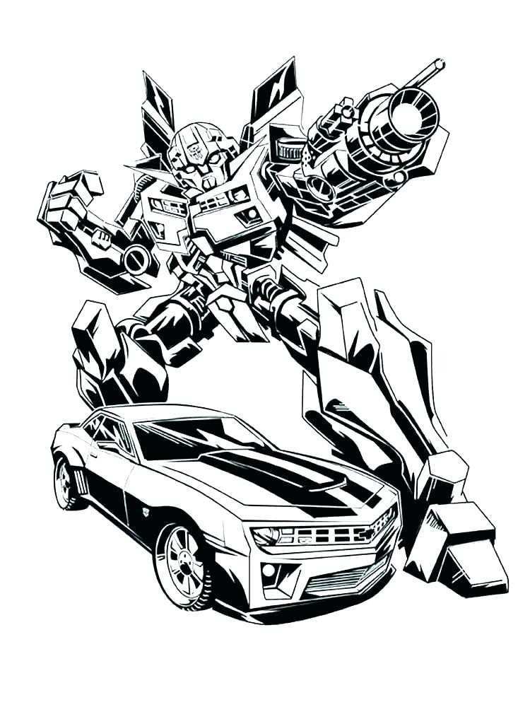 750x1000 Bumblebee Transformer Coloring