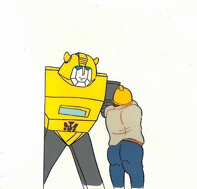 400x384 Transformers Bumblebee Original Production Animation Cel W