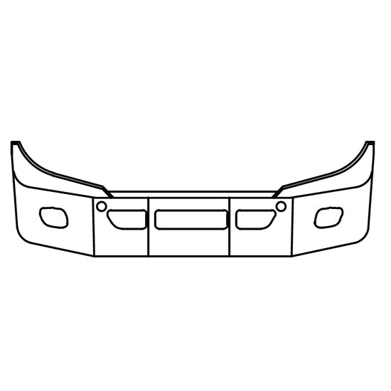 550x550 bumper inch with fog, tow vent holes