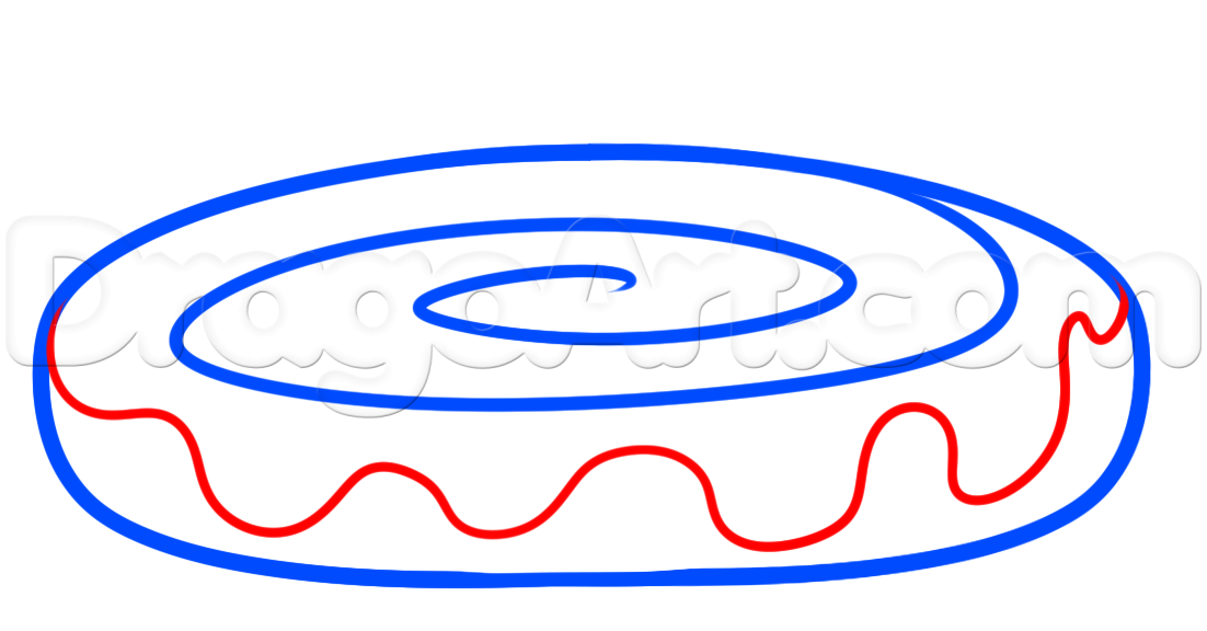 1102x576 How To Draw A Honey Bun, Step