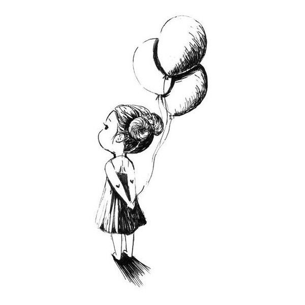 600x600 tattoo sketch balloon tattoo, little tattoo