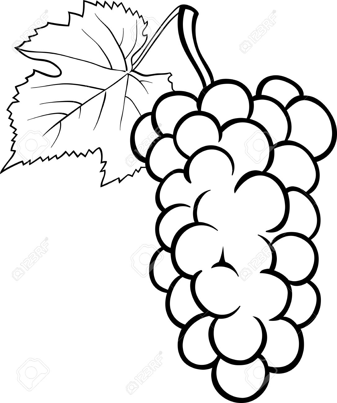 1087x1300 Bunch Of Grapes Clipart Black And White