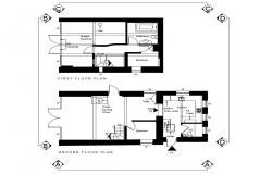 250x160 front elevation view of bungalow dwg