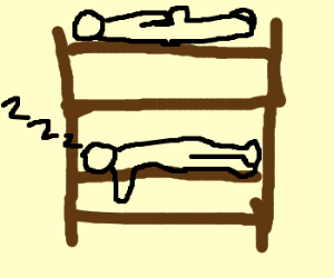 300x250 Bunk Beds Drawing