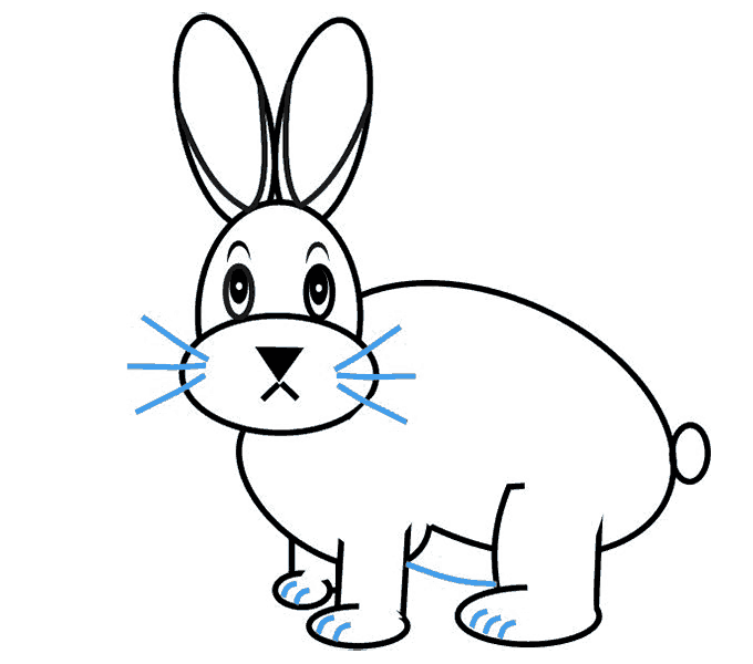 680x600 How To Draw A Cartoon Bunny In A Few Easy Steps Easy Drawing Guides