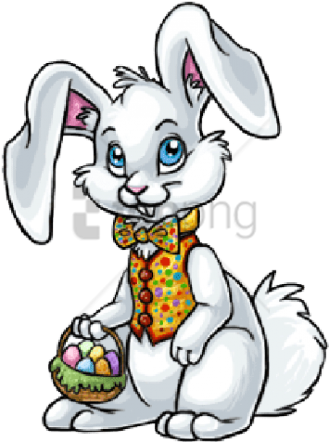 480x644 Easter Bunny Cartoon Drawing Png Image With Transparent Background
